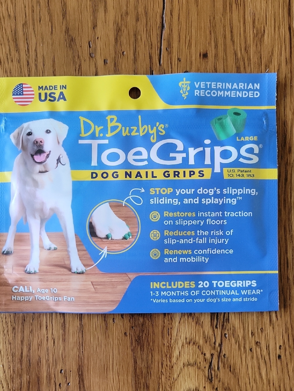 ToeGrips Dog Nail Grips - Green (Large)